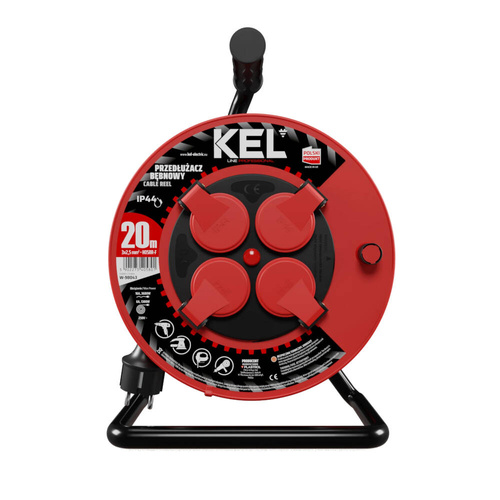 Przedłużacz bębnowy Kel Professional W-98043 20m 3x2,5