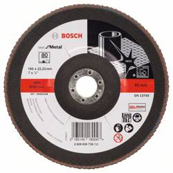 Listkowa tarcza szlifierska X571, Best for Metal 180x22,23x80 Bosch 2608606739