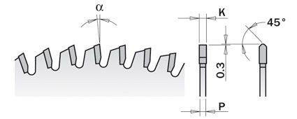 Piła hm d=250 f=30 z=80 cmt 281.080.10m
