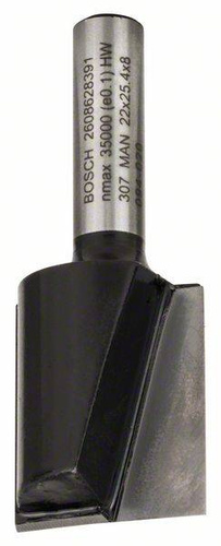 Frez prosty, 8 mm, D1 22 mm, L 25 mm, G 56 mm Bosch 2608628391