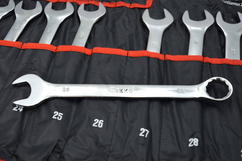 Zestaw kluczy płasko-oczkowych 6-32 mm Geko G11146