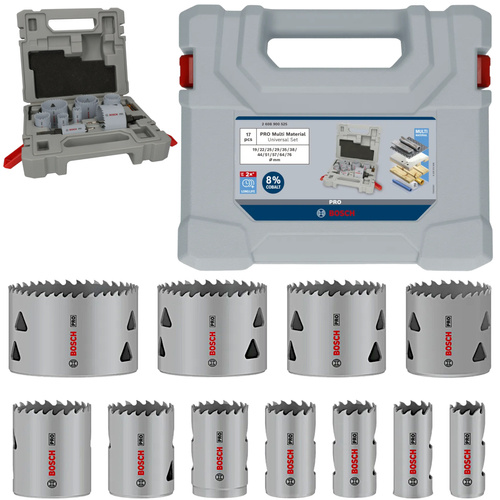 Zestaw otwornic Bosch PRO Multi Material 2608900525