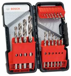 18-elem. zestaw wierteł do metalu Toughbox HSS-G, DIN 338, 135°, 1–10 mm Bosch 2607019578