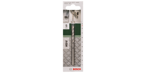 Wiertła do metalu HSS-G, DIN 338D = 5,0 mm; L = 86 mm Bosch 2609255045