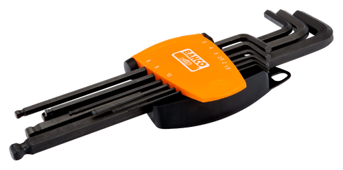 Zestaw długich kluczy imbusowych z kulką Bahco BE-9678 9szt.