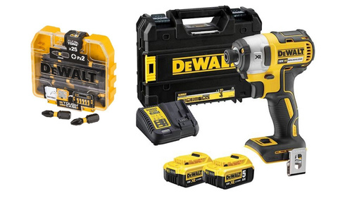 Zakrętarka Dewalt DCF887P2 z zestawem bitów DT70556T