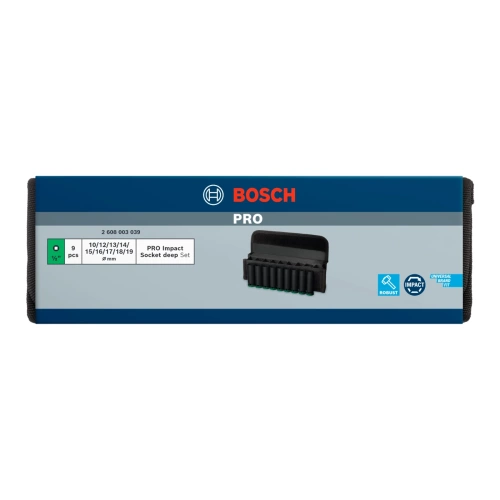 Zestaw nasadek udarowych 1/2" Bosch 2608003039