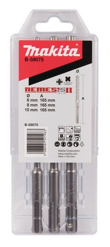 Makita zestaw wierteł Nemesis 2 SDS PLUS 3 sztuki  B-59075