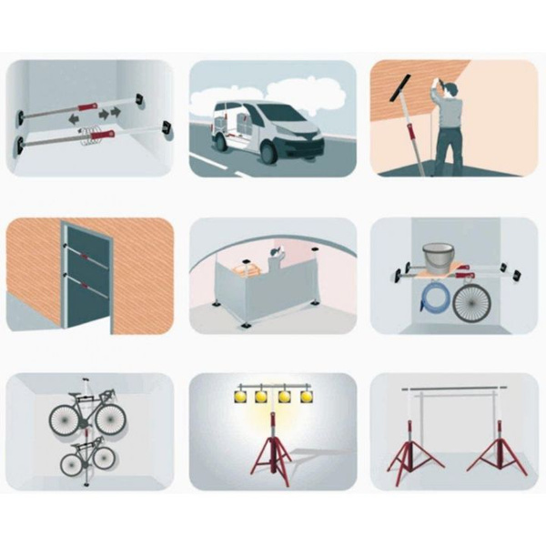 Multi podpora teleskopowa 95-170cm PIHER P30011