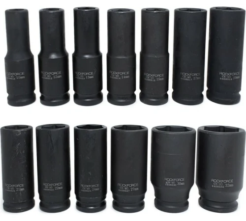 Zestaw 13 szt. nasadek udarowych 1/2" 10-32mm ROCKFORCE RF-4137MPB