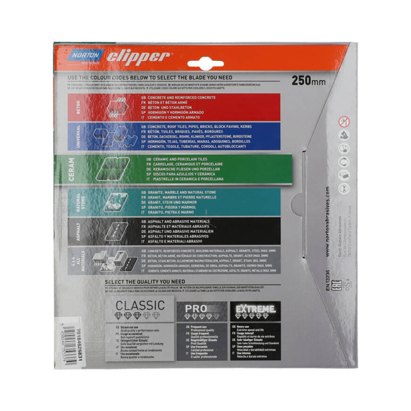 Tarcza diamentowa Norton 70184626831 250x25,4mm