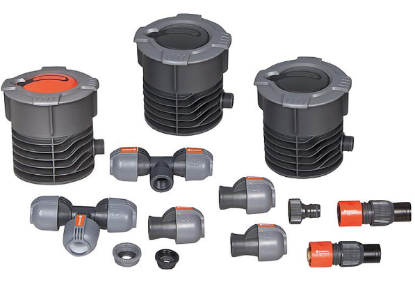 Zestaw podstawowy z 2 miejscami pobory wody (gwint 3/4") GARDENA 08255-20