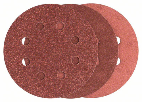 25-częściowy zestaw papierów ściernych do szlifierek mimośrodowych, ziarnistość 80, 120, 240 Bosch 2607019496