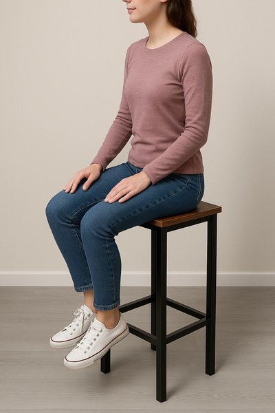 Stołek barowy Belivio PAX RUSTICAL OAK