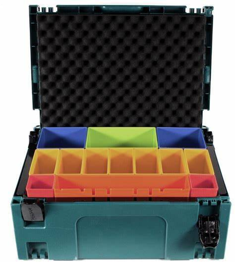 Wkład z kolorowymi pudełkami do walizki MAKPAC Makita P-83652