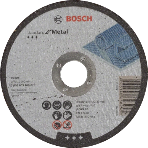 Tarcza tnącą do metalu 115x22.23x1.0 mm Bosch 2608619767