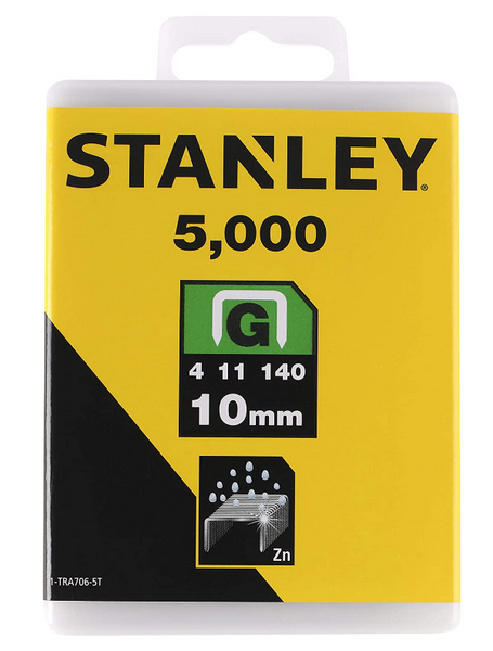 Zszywka G 10mm/3/8" HD 5,000szt Typ G 4/11/140 STANLEY 1-tra706-5t