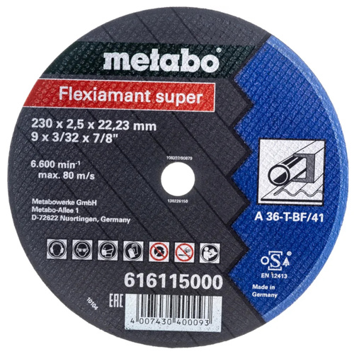 METABO Tarcza Flexiamant SUPER do stali 616115000