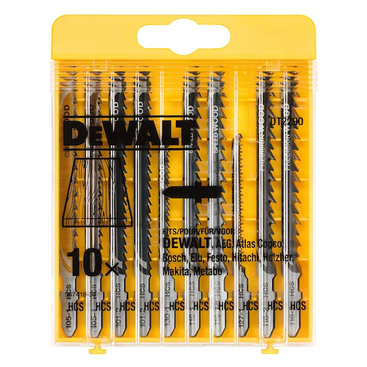 Zestaw 10-szt. brzeszczotów do cięcia drewna Dewalt DT2290-QZ