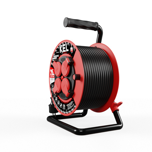Przedłużacz bębnowy Kel Professional W-97054, 25M/3X1,5