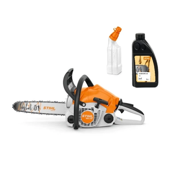 Pilarka spalinowa MS 172 35 cm; 3/8”; PM3; 1,3 L04 w zestawie z butelką i olejem do łańcucha Stihl 11482000318