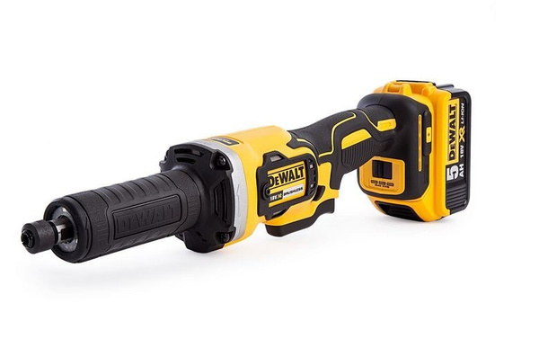 Akumulatorowa szlifierka prosta DCG426P2 DeWalt + 2 x akumulator + ładowarka + walizka