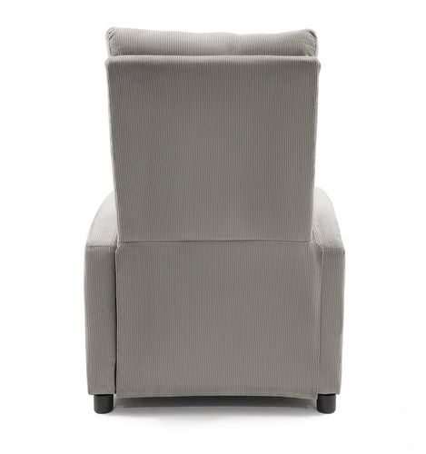 Fotel rozkładany Belivio TORINO szary sztruks