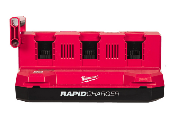 Wieloportowa, szybka ładowarka Milwaukee M18 MPC6 z systemu PACKOUT™