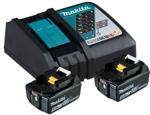 Zestaw zasilający (BL1850Bx2+DC18RC) Makita 197570-9