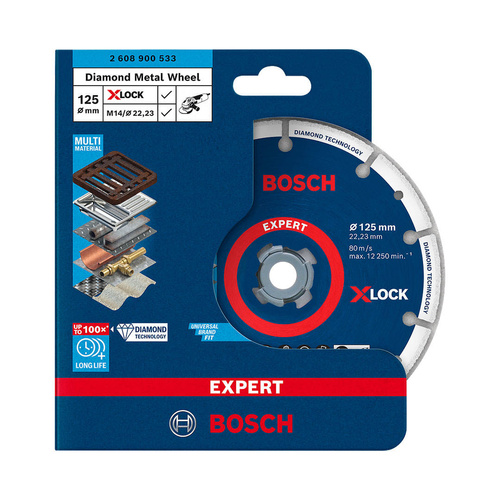 Tarcza do cięcia metalu 125mm Bosch Expert X-LOCK 2608900533