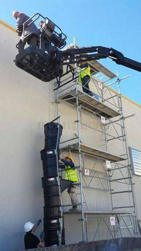 Konstrukcja nośna mocowania zsypu do budynku Rubi 88515