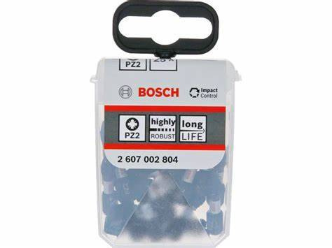 Zestaw 25 szt. bitów PZ2 Bosch PRO Impact 2607002804