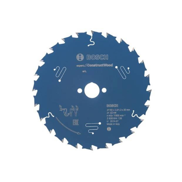 Tarcza do cięcia drewna Bosch 160 mm x 20 mm x 2 mm 2608644136