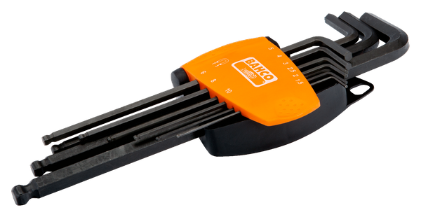 Zestaw długich kluczy imbusowych z kulką Bahco BE-9688 9szt. 