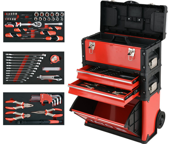 Wózek narzędziowy Yato 3CZ z narzędziami YT-09104