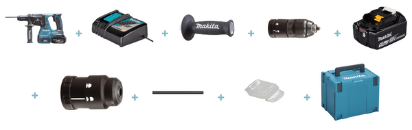 Młotowiertarka z opcją kucia Makita DHR243RTJ