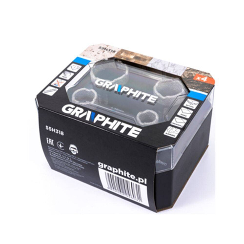 Zestaw 4 szt. otwornic diamentowych Graphite 55H318