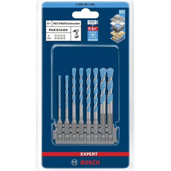 Zestaw wierteł Bosch EXPERT Mulitimaterial CYL-9