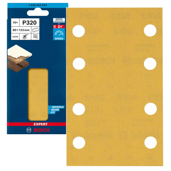 Papier ścierny Bosch EXPERT C470 80x133mm P320 10szt.