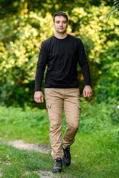 Spodnie robocze OUTDOOR, typu jogger, beżowe, NEO Tools 81-285-XXL