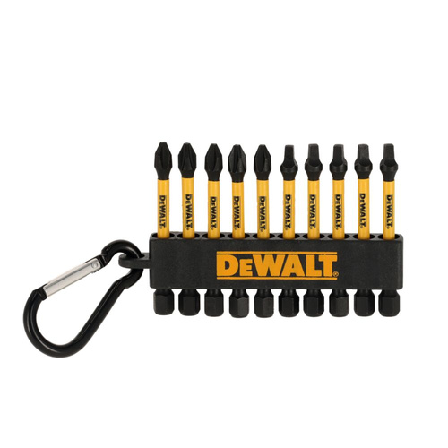 Zestaw 10 szt. długich bitów udarowych PH2, SQ2 Dewalt DT7273-QZ