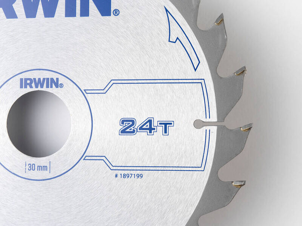 Piła tarczowa do drewna 190 mm x 24T Irwin 1897199
