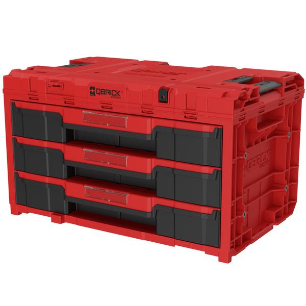 Skrzynka narzędziowa z szufladami Qbrick ONE Drawer3 Red SKRQONED3CZEPG001