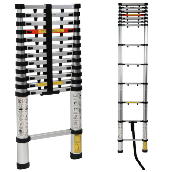 DRABINA ALUMINIOWA TELESKOPOWA 3,8M VOREL 17702