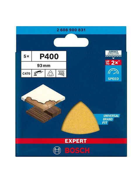 Papier ścierny delta Bosch EXPERT C470 93 mm, G 400, 5 szt. 2608900831