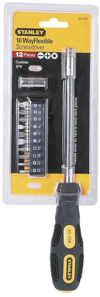 Wkrętak elastyczny wielofunkcyjny Stanley 0-62-508 + 10 końcówek