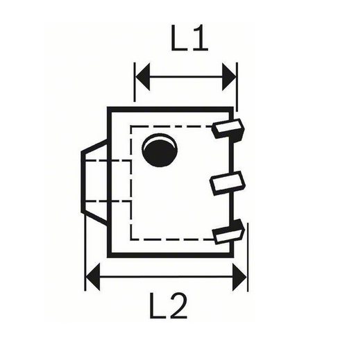 Koronka wiertnicza Bosch 68mm SDS-PLUS - zestaw 3-elementowy