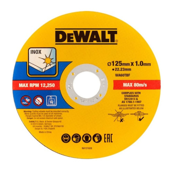 Tarcza do Metalu 125 mm Dewalt DT20594-QZ - 25 sztuk