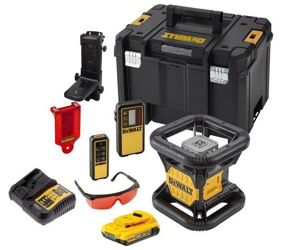 Laser obrotowy DCE079D1R DeWalt + akumulator + ładowarka + walizka