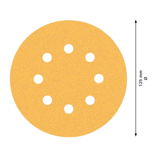 Papier ścierny C470 125 mm G80 Bosch 2608900910 (50 szt.)